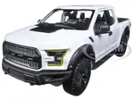 2017 Ford Raptor Pickup Truck White 1/24 Diecast Model Car by Maisto