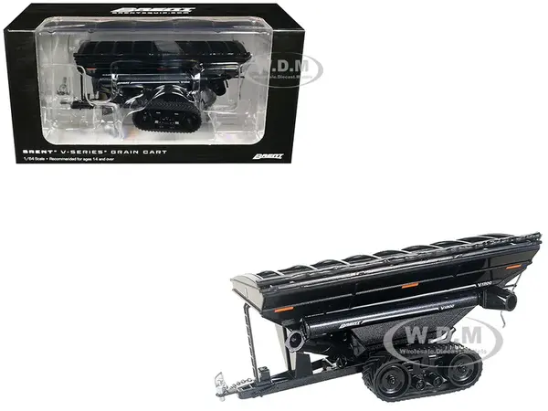 Brent V1300 Grain Cart with Tracks Black Metallic 1/64 Diecast Model by SpecCast
