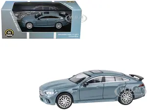 Mercedes-AMG GT 63 S China Blue with Sunroof 1/64 Diecast Model Car by Paragon Models