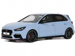 2017 Hyundai I30 N Light Blue Limited Edition to 2500 pieces Worldwide 1/18 Model Car by Otto Mobile
