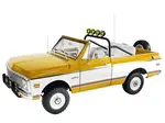 1971 Chevrolet K5 Blazer Offroad Gold and White with White Interior Limited Edition to 384 pieces Worldwide 1/18 Diecast Model Car by ACME