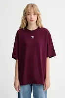 Bavlněné tričko adidas Originals Boyfriend Tee dámské, vínová barva, KW1906