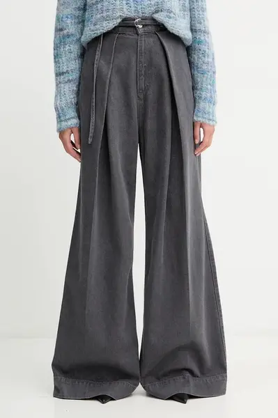 Džíny BOSS CENTRAL 3.0 dámské, šedá barva, 50546860