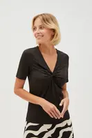 Marisse Women's T-Shirt L-Ts-4605 Black