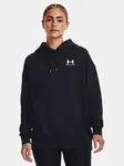 Under Armour Mikina Essential Flc OS Hoodie-BLK - Dámské