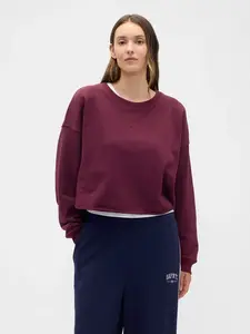GAP Oversize crop mikina Heavyweight - Dámské