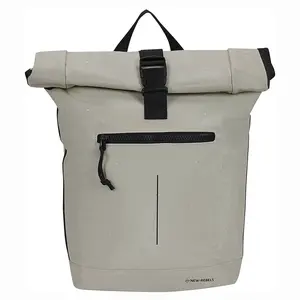 Velký rolovací batoh New Rebels Droplets, polyuretan, na notebook 15" − béžová 16l