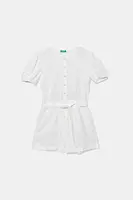 Dětský lněný overal United Colors of Benetton