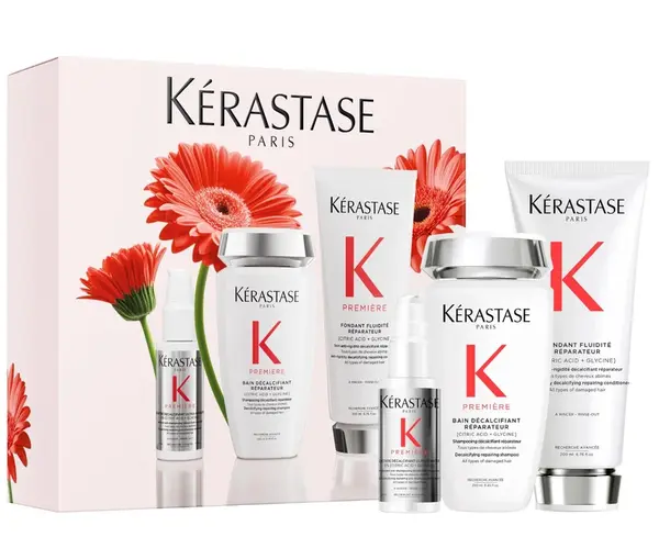 Dárková sada pro obnovu a odvápnění poškozených vlasů Kérastase Premiére Set + dárek zdarma