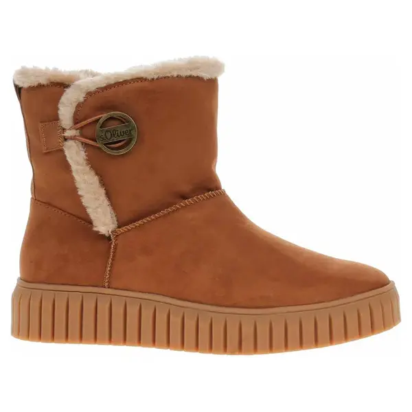 Dámské polokozačky s.Oliver 5-26418-41 cognac 39