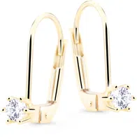 Cutie Jewellery Elegantní visací náušnice se zirkonem Z8012-50-10-X-1