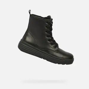 Černá dívčí kotníková obuv Geox Phaolae Girl - Holky