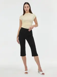 Černé dámské kapri kalhoty ORSAY