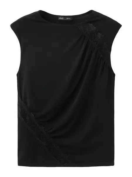 MANGO Top 'CINDY'  čierna