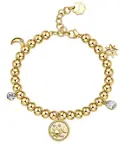 Brosway Pozlacený kuličkový náramek s přívěsky Chakra BHKB159