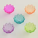Transparent Acrylic Flower Bead Caps