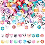 150Pcs 3 Style Handmade Polymer Clay Beads