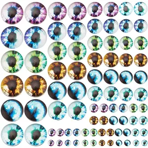 114Pcs 42 Styles Glass Cabochons