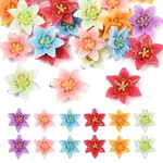 30Pcs 6 Colors Opaque Resin Pendants