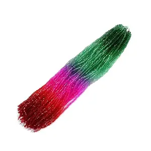 Gradient Color Baking Paint Glass Bead Strands