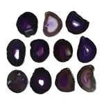 Natural Agate Nuggets Slice Links Connector Charms