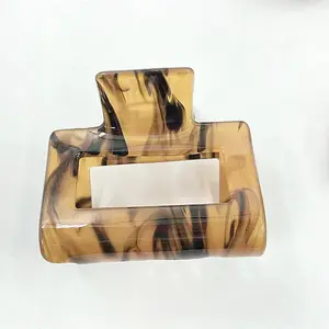 Rectangular Acrylic Large Claw Hair Clips for Thick Hair