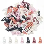 140Pcs 7 Colors Resin Buttons