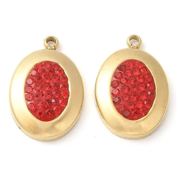 Polymer Clay Rhinestone Pendants