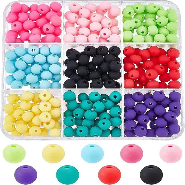 315Pcs 9 Colors Handmade Polymer Clay Beads Strands
