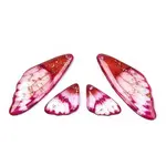 Transparent Resin Wing Earrings Pendants