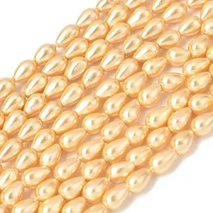 Electroplated Shell Pearl Beads Strands