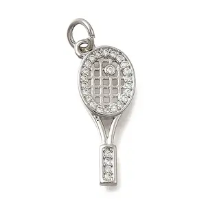 Brass Micro Pave Cubic Zirconia Pendants