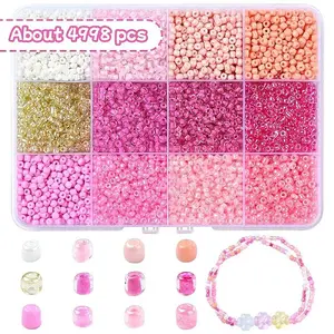 DIY Round Glass Beads Bracelet Making Kits