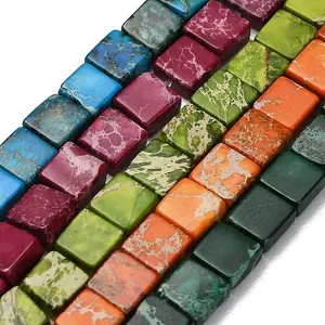 Dyed Natural Imperial Jasper Beads Strands