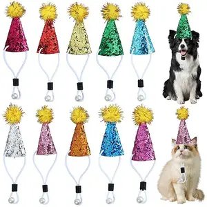 10Pcs Polyester Birthday Hat