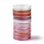 10 Rolls 10 Colors 6-Ply PET Polyester Metallic Thread