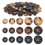 180Pcs 15 Styles Resin Buttons