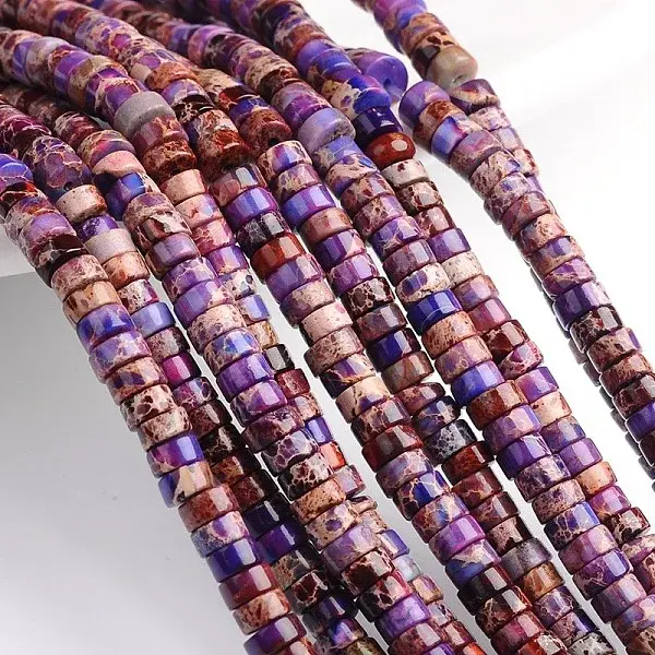 Dyed Natural Imperial Jasper Beads Strands