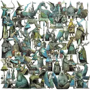 50Pcs Forest/Fairy Tale PET Cartoon Stickers