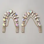 Alloy & Acrylic Rhinestone Boot Strap Chains