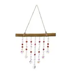 Quartz Crystal & Wood Pendant Decorations