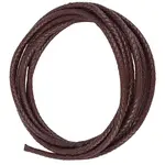 Braided Leather Cord with Core