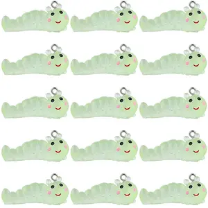 16Pcs Transparent Resin Pendants