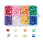 AB Color Plated Eco-Friendly Transparent Acrylic Beads