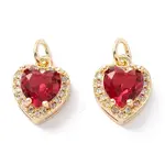 Brass Micro Pave Cubic Zirconia Charms