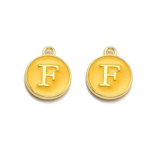 Golden Plated Alloy Enamel Charms