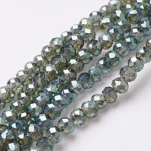 Electroplate Glass Beads Strands