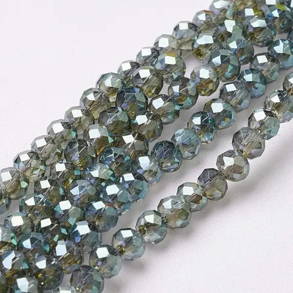 Electroplate Glass Beads Strands