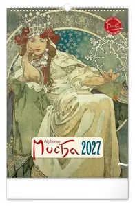 Kalendář 2027 nástěnný: Alfons Mucha, 33 x 46 cm