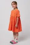 Dívčí šaty Bobo Choses oranžová barva, mini, 125AC091